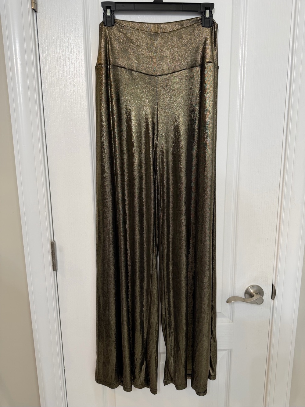 Promesa Metallic Bronze Wide-Leg Pants